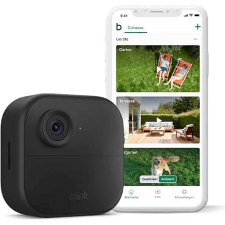 Blink Outdoor 4, Kabellose HD-Sicherheitskamera mit 2 Jahren Batterielaufzeit, fortschrittlicher Bewegungserfassung, funktioniert mit Alexa, IP65, Zusatzkamera – Bild 1