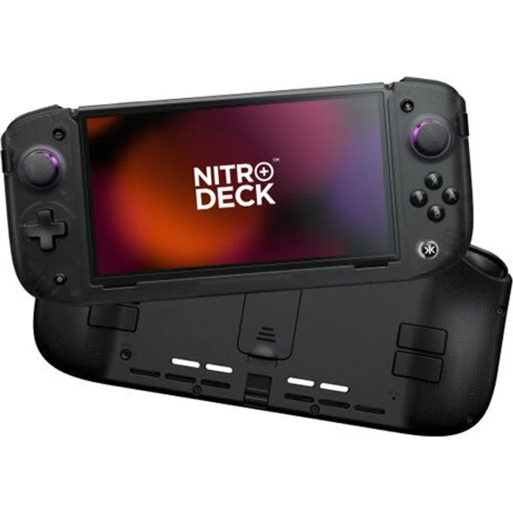 Gioteck Switch Nitro Deck+ Clear Black, Handheld-Deck für Switch & OLED mit verbessertem Komfort und Bluetooth-Verbindung – Bild 1