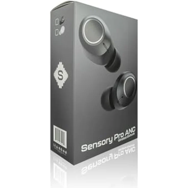 SonidoLab Sensory Pro ANC Wireless Earbuds kabellose Bluetooth In-Ear Kopfhörer, 36h Wiedergabe, 24h mit ANC, Dual Connect, kleinere Passform, Touch-Control – Bild 5