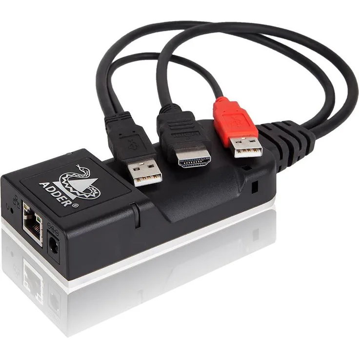 Adder AdderLink CAM HDMI, KVM Switch mit 2560 x 1600 Pixel Auflösung, schwarz, plug & play, Aluminium-Gehäuse