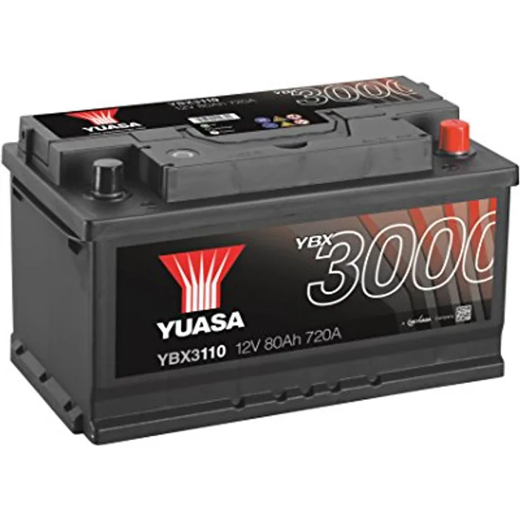 Yuasa SMF YBX3110 Autobatterie 12V 80Ah T1 Zellanlegung 0
