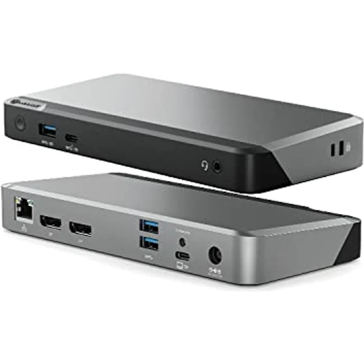 ALOGIC (8 in 1) MX2 USB-C Dual Display 4K@60Hz DisplayPort Alt. Mode Dockingstation - mit 65W Power Delivery – Bild 1