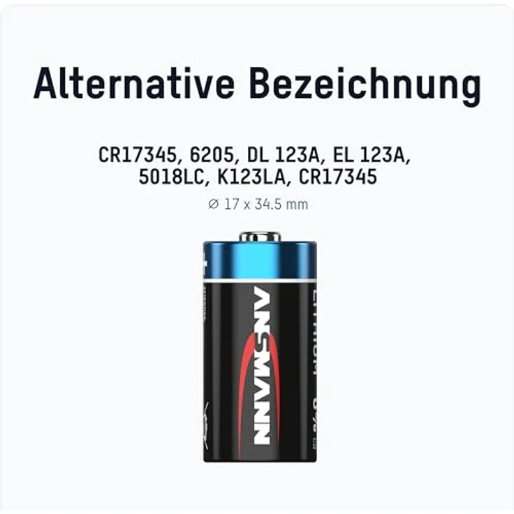Ansmann CR123A 8PACK – Bild 3