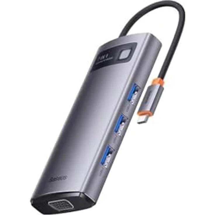Baseus StarJoy 7-in-1 USB-C-3.0-Dockingstation (Grau) – Bild 1