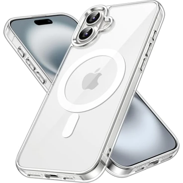 JETech Magnetisch Hülle für iPhone 16 (6,1 Zoll), Stoßfest, Anti-Kratzer, Transparente Rückseite, Kompatibel mit MagSafe – Bild 1