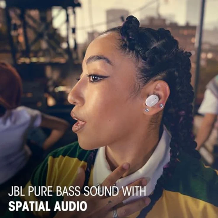 JBL TUNE BUDS 2 wireless In-Ear-Kopfhörer (Adaptive Noise-Cancelling, A2DP Bluetooth) in Schwarz – Bild 5