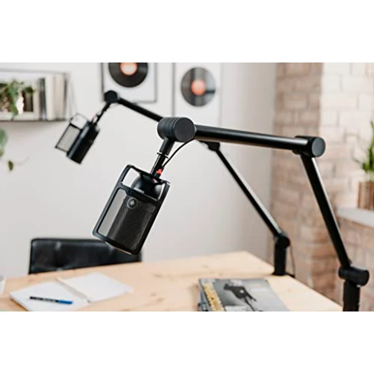 CHERRY MA 3.0 UNI, universeller Mikrofonarm, mit Tischklemme (bis 60 mm), 3/8 Zoll Gewinde (3/8 auf 5/8 Zoll Gewinde-Adapter inkl.), stabiler Gelenkarm, schwarz – Bild 5