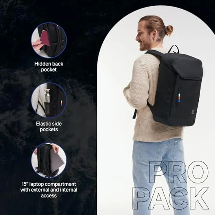 GOT BAG Rucksack Pro Pack | Reiserucksack mit 16" Laptopfach | 25L Füllvolumen Handgepäck Rucksack, recycelte Materialien – Bild 5