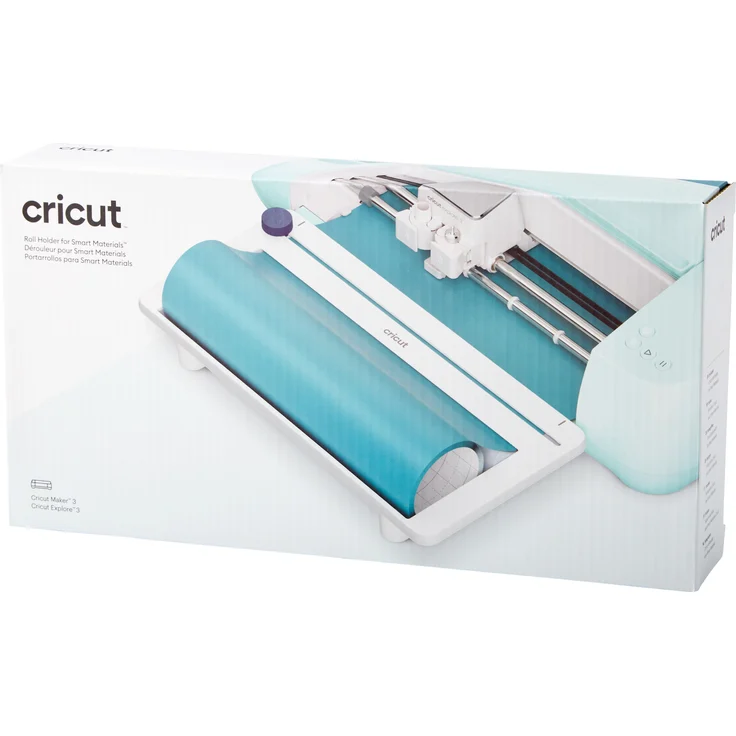 Cricut Rollenhalter 2009039 für Schneidemaschine, Zubehör zur Organisation von Smart Materialien, blau und weiß, kompatibel mit Cricut Explore 3 und Maker 3