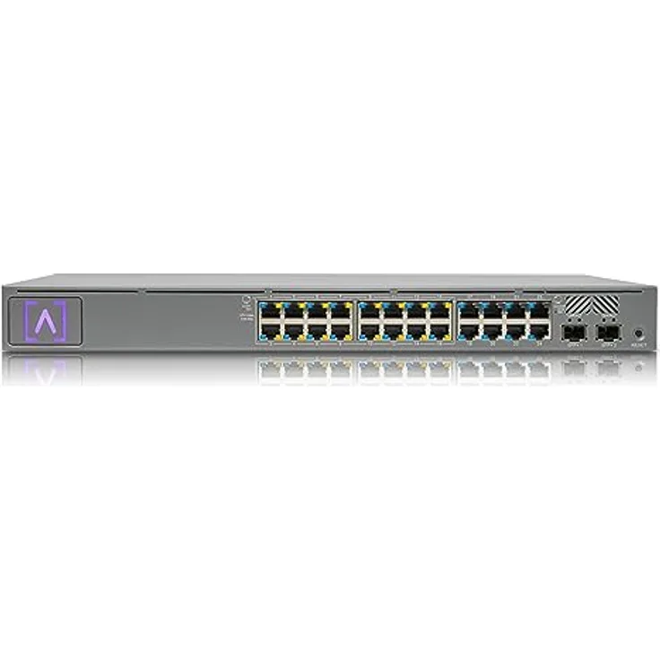 Alta Labs Switch 24-Port PoE Managed Gigabit Ethernet, W128444231 (Power Over Ethernet (PoE), 1U Graphite)