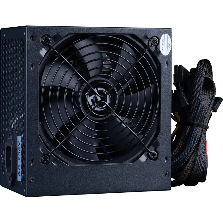 Hiditec PSX500, ATX Netzteil 500W mit 20+4 Pin Anschluss, Schwarz, CE/FCC/RoHS zertifiziert