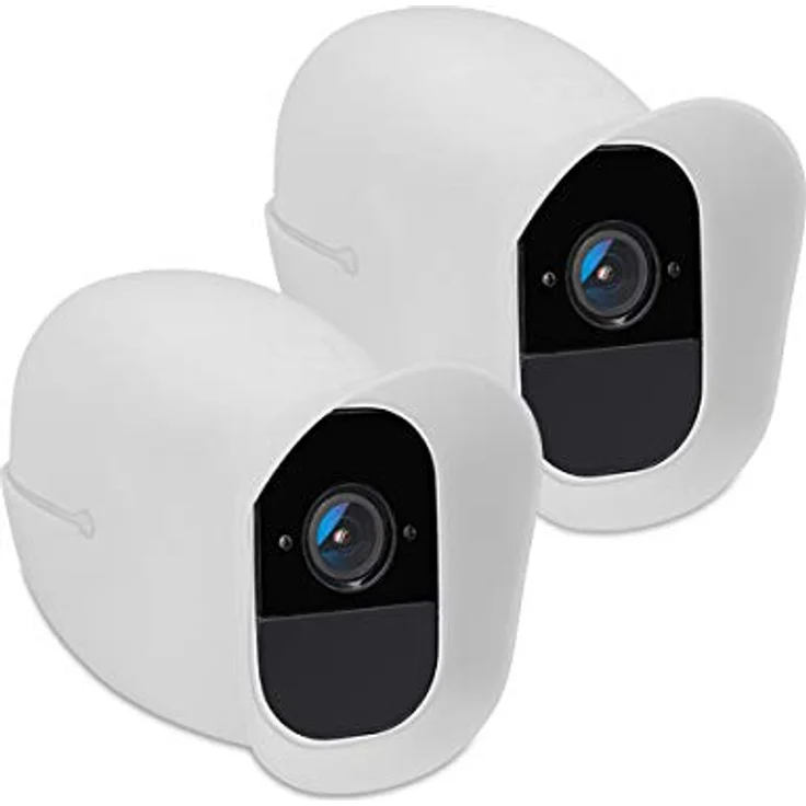 kwmobile 2X Hülle kompatibel mit Arlo Pro/Pro 2 Smart - Silikon Security Camera Cover Schutzhülle Kamera - Weiß – Bild 1