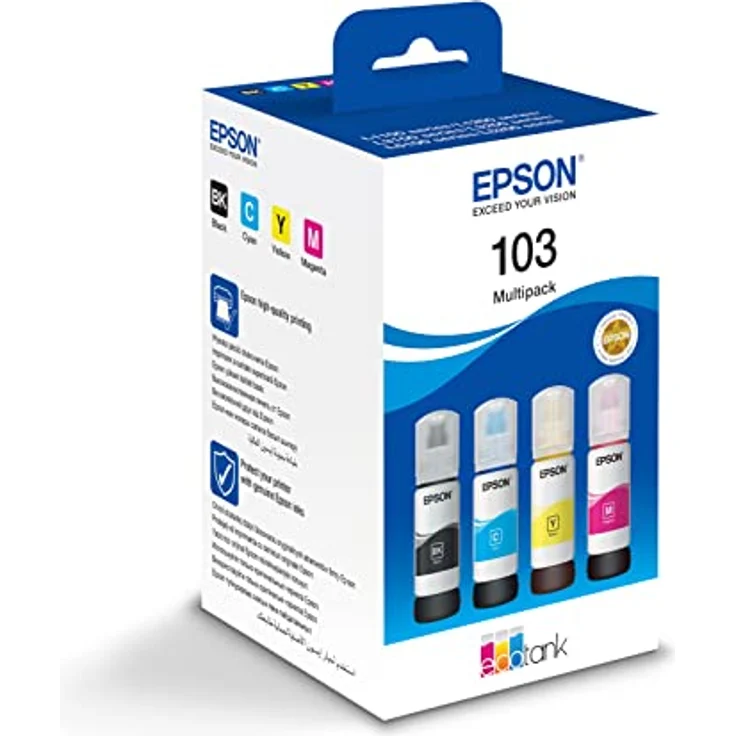 Epson 103 Multipack - 4-pack - black yellow cyan magenta - original - ink refill - Nachfülltinte Schwarz – Bild 2