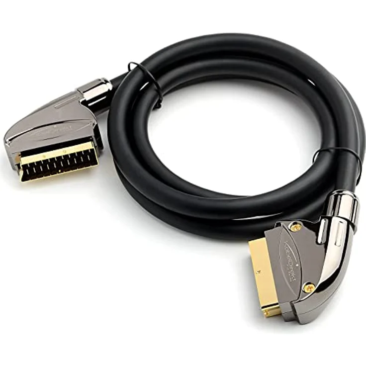KabelDirekt - SCART Kabel - 3m - (21 Polig, mehrfach geschirmt, Präzisionsstecker, Full HD) - PRO Series – Bild 8