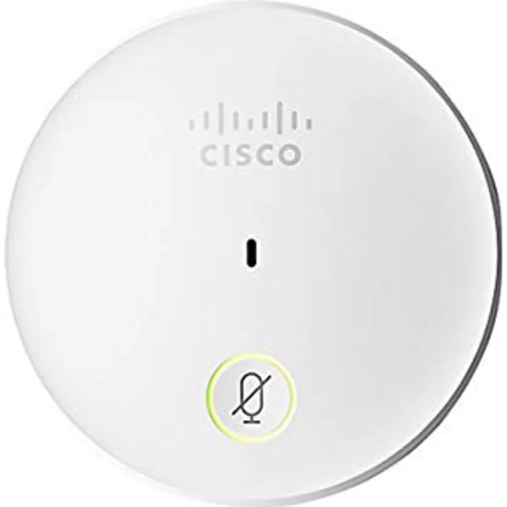 Cisco Systems Cisco Mikrofon (80 Hz bis 20 kHz, kabelgebunden, 7,5 m, 34 dB, Grenzwert, omnidirektional, Tischhalterung, Mini-Phone (CS-MIC-Table-J=)