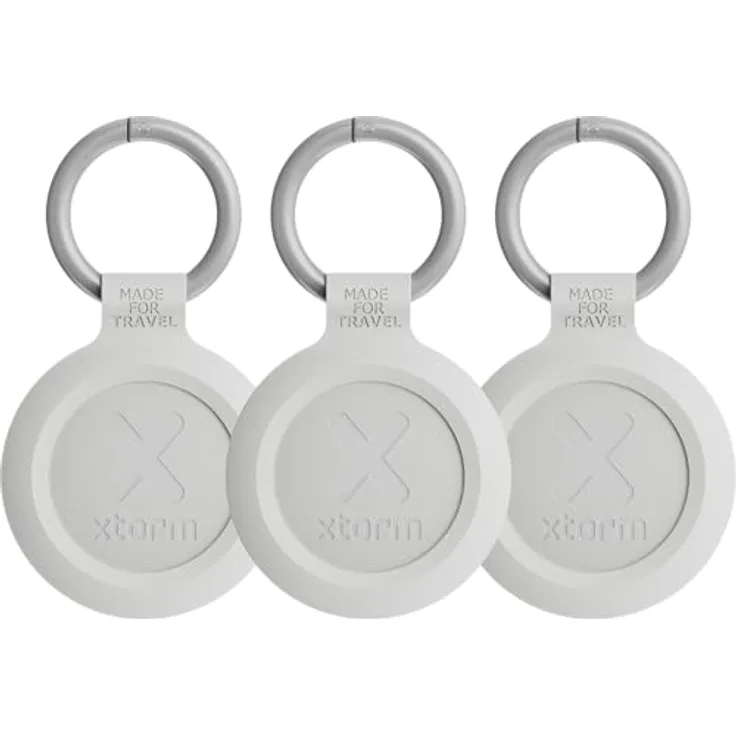 Xtorm TravelTag, 3er Set Tracker mit IP64-Zertifizierung, kompatibel mit iOS, weiss