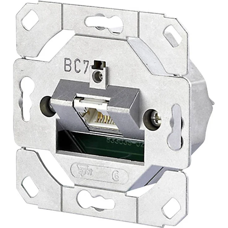 Metz Connect Netzwerkdose Unterputz CAT 6a, 1 Port, Metall, PoE bis 90W, für 10 Gbit Netzwerke