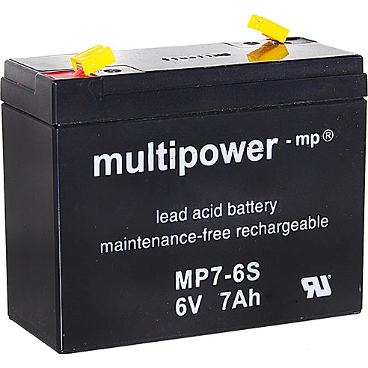 Multipower MP7-6S / 6V 7Ah Blei Akku AGM, wartungsfrei, ventilreguliert, geringe Selbstentladung, lange Lebensdauer, leichter Versand, 6V 7Ah – Bild 1