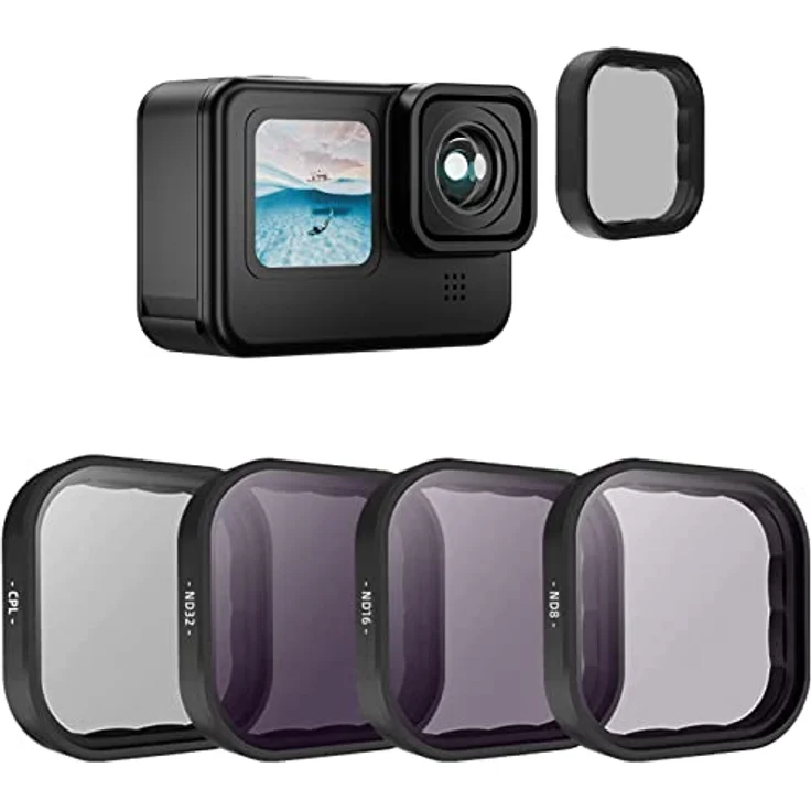 TELESIN Set 4 Filtre ND8/ND16/ND32/CPL Filtre optique – Bild 1