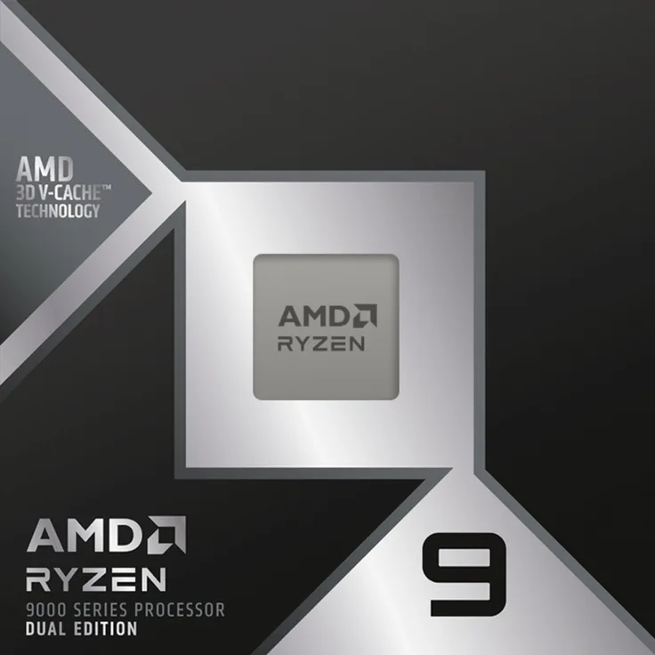 AMD Ryzen™ 9 9950X3D2 Dual Edition, 16-Kern Prozessor mit 5,6 GHz Boost-Takt und 192 MB L3-Cache für Sockel AM5