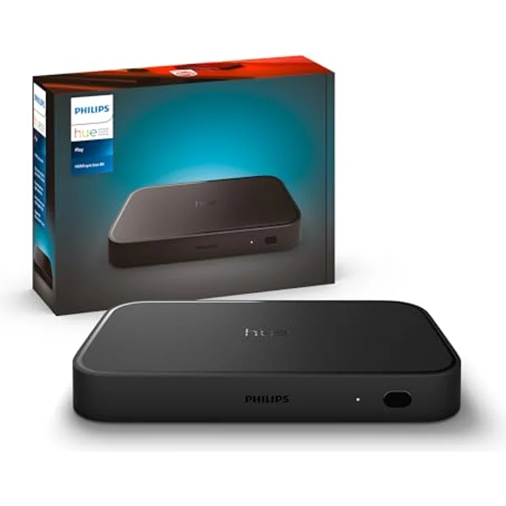 Philips Hue Play HDMI-Synchronisationsbox 8K - Synchronisiert bis zu 10 Hue Lampen mit Games, Filmen und Musik - Erfordert Hue Bridge - Unterstützt Dolby Vision HDR10+ – Bild 1