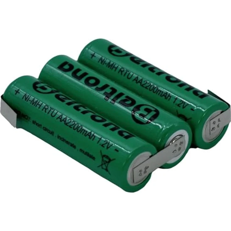 Beltrona RTU3AAZ Akkupack 3x Mignon (AA) NiMH 3.6V, 2200 mAh mit Z-Lötfahne, sofort einsatzbereit und bis zu 1000 mal wiederaufladbar – Bild 2