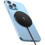 Spigen ArcField für Magsafe Magnetisches Kabelloses Ladegerät Magnetic Wireless Charger - Schnelles Aufladen - Kompatibel mit MagSafe - iPhone 14 13 12 Plus Pro Max Mini - Weiß