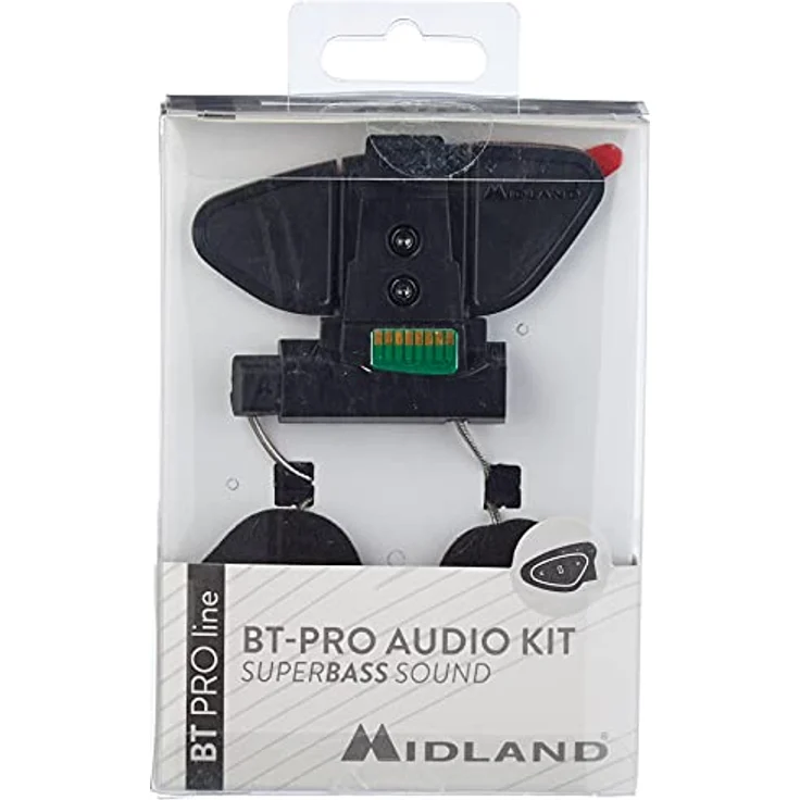 Midland C1252.02 BT Pro Audio Kit, Helm-Lautsprecher mit Hi-Fi Klang und umfangreichem Zubehörset – Bild 2