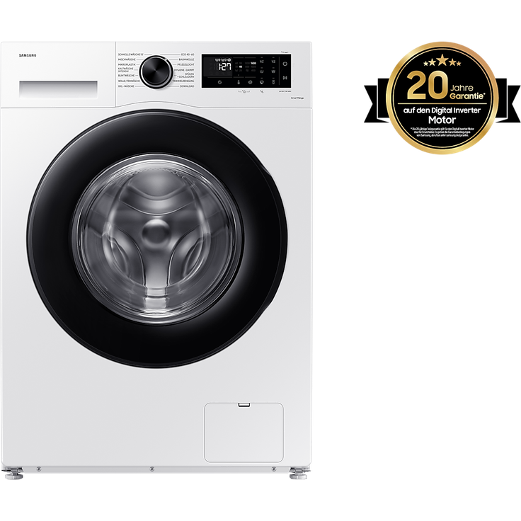 Samsung WW5000C, Waschmaschine, Hygiene-Dampf, EEK: A, WW9ECGC04AAEEG, 9 kg White