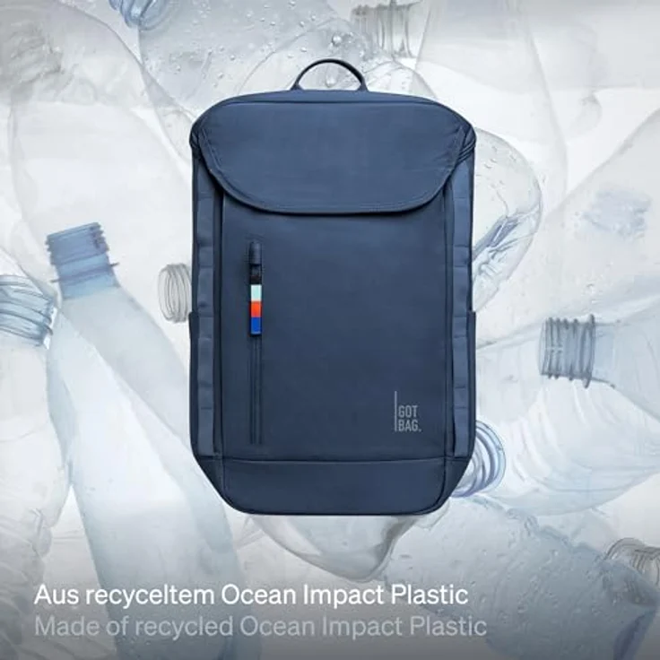 GOT BAG Rucksack Pro Pack | Reiserucksack mit 16" Laptopfach | 25L Füllvolumen | Ocean Impact Plastic | Vegan – Bild 2