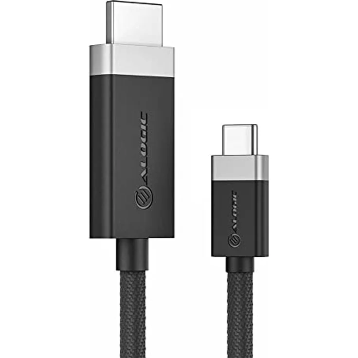 ALOGIC FUSION SERIES USB-C TO HDMI, Fusionskabel mit doppelt geflochtener Ummantelung, 4K bei 60 Hz, schwarz – Bild 1