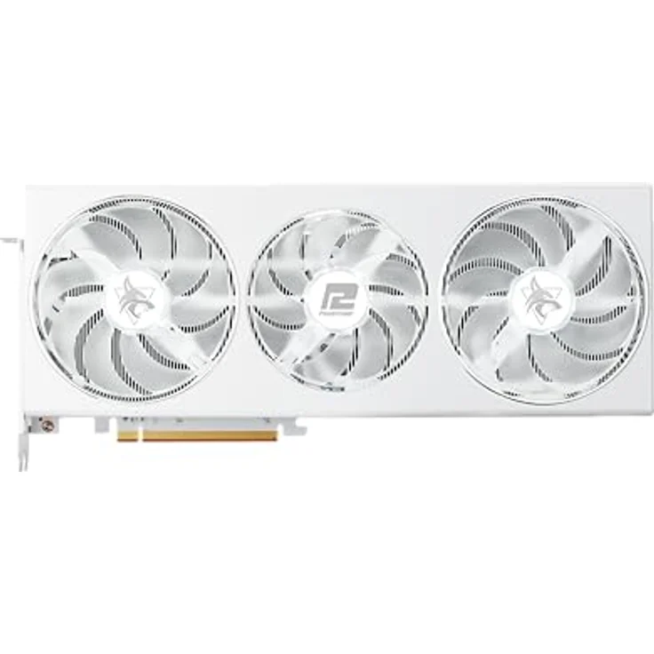 PowerColor Hellhound Spectral White AMD Radeon RX 7800 XT 16GB GDDR6 Grafikkarte – Bild 2