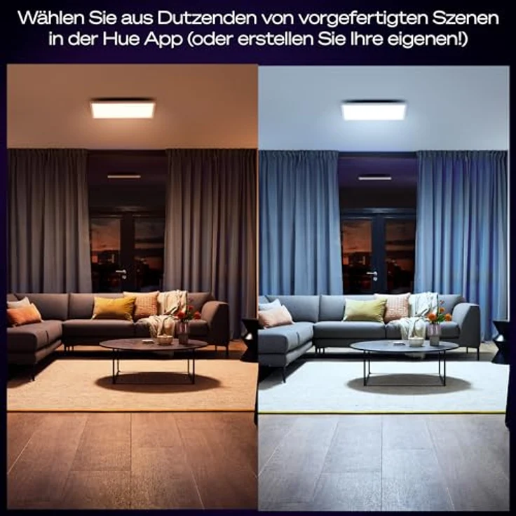 Philips Hue Aurelle White Ambiance, Smarte LED-Panelleuchte 60 cm x 60 cm, Weiß, 50.000 Weißtöne – Bild 4
