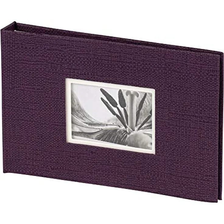 Unitex Fotoalbum für 40 Fotos in 10x15 cm Einsteck Foto Album Memoalbum: Farbe: Lila