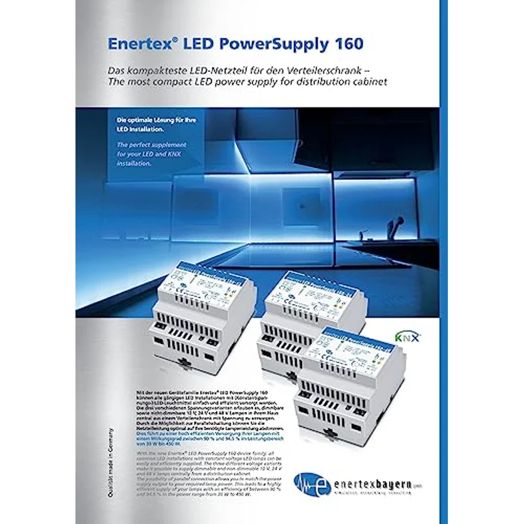 enertex LED PowerSupply 160-24, 24V 160W 6,6A, LED Hutschienen Netzteil – Bild 2