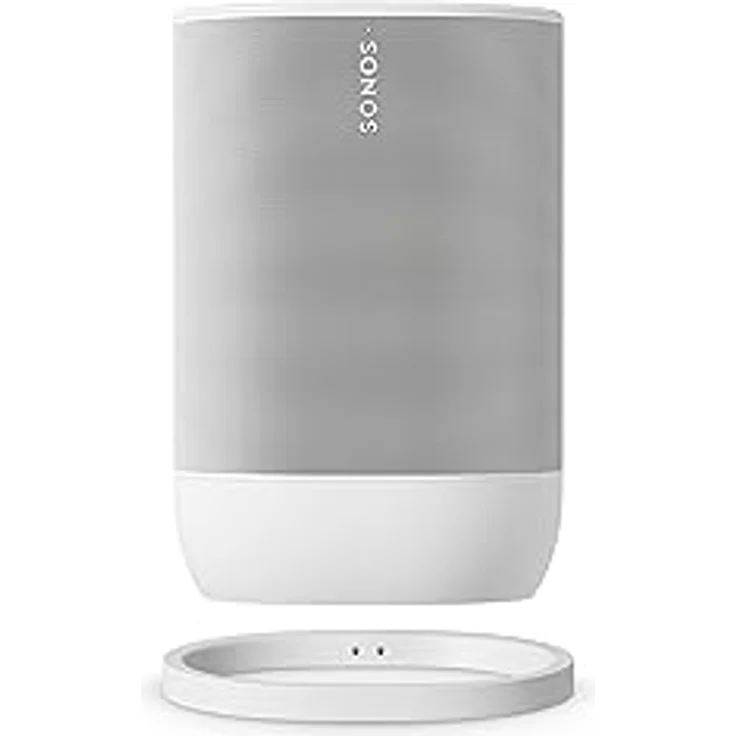 Sonos Move 2, Unser komplett überarbeiteter, leistungsstärkster tragbarer Speaker bietet dir überall intensiven Stereo Sound. (White) – Bild 2