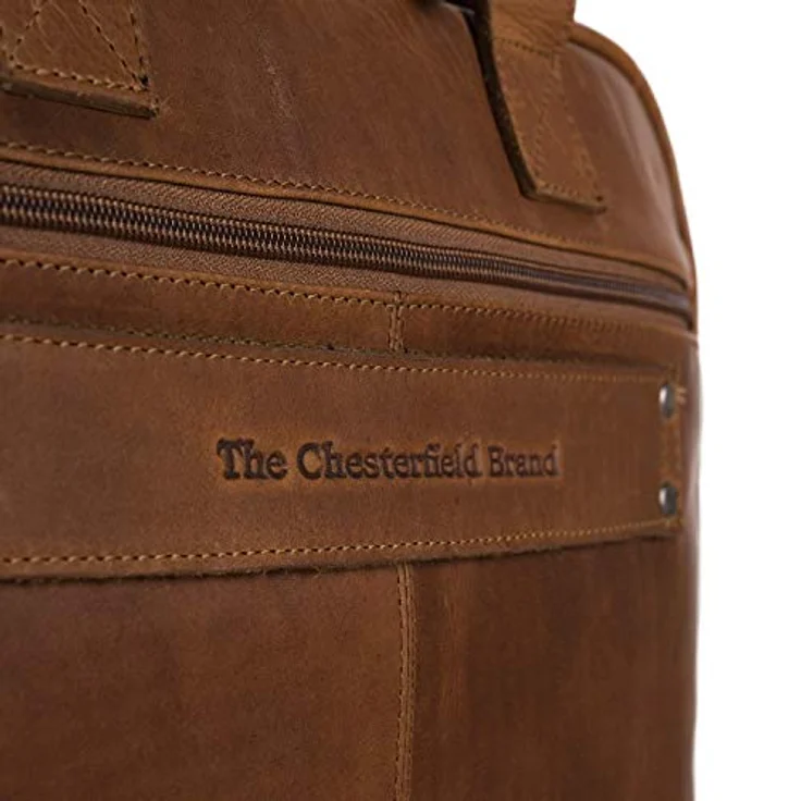 The Chesterfield Brand Aktentasche Calvi 1033 (16.54"), Notebooktasche, Braun, aus gewachstem Rindleder – Bild 5