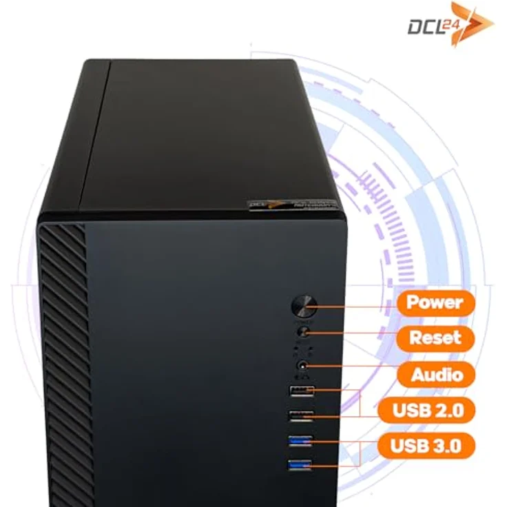 DCL24.DE Office PC Ryzen 5 5500, GT1030, 16GB RAM, 1TB SSD, Windows 11 Pro – Bild 3