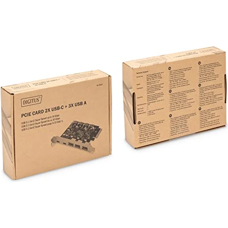 DIGITUS PCIe Karte 2X USB-C, 3X USB A – Bild 4