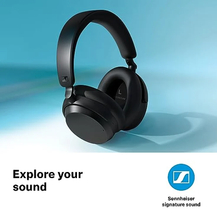 Sennheiser ACCENTUM kabelloser Bluetooth-Kopfhörer – 50 Stunden Akkulaufzeit, hochwertige Klangqualität, hybride ANC-Technologie ganzen Tag, Schwarz – Bild 3