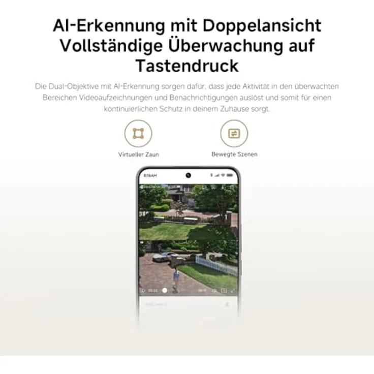 Xiaomi Outdoor Kamera CW100, Dual IP Netzwerkkamera mit Nachtsichtfunktion und wetterfestem Design – Bild 14