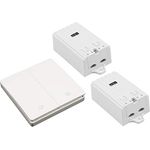 Funk-Schalter Set McPower Kinetic 2x Empfänger + 2-fach Wandtaster, max. 2300W