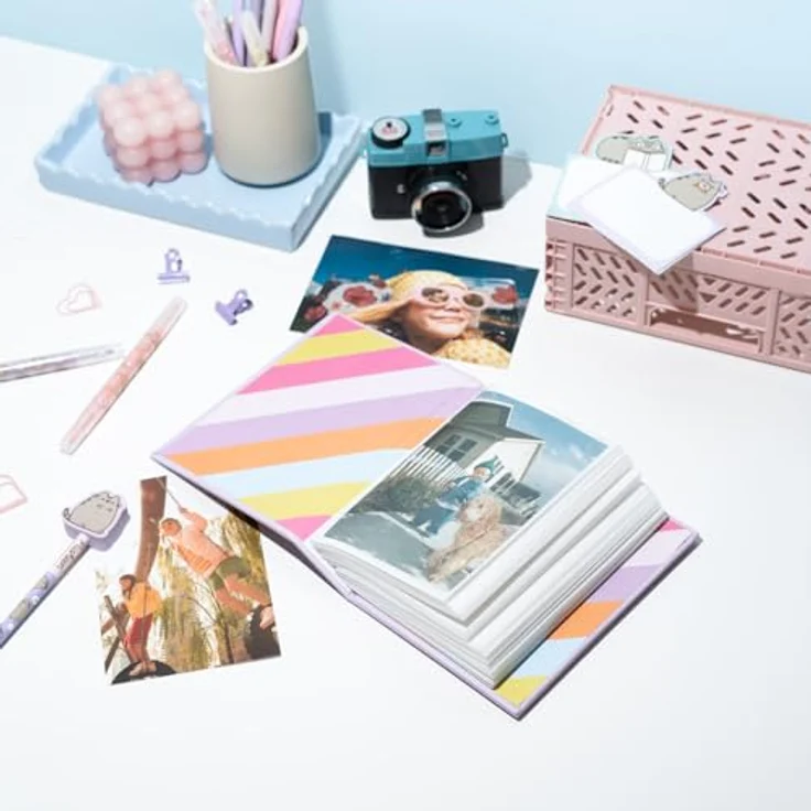 Pusheen Fotoalbum für 100 Fotos, 10x15 cm, Hardcover-Design mit Einstecktaschen – Bild 5