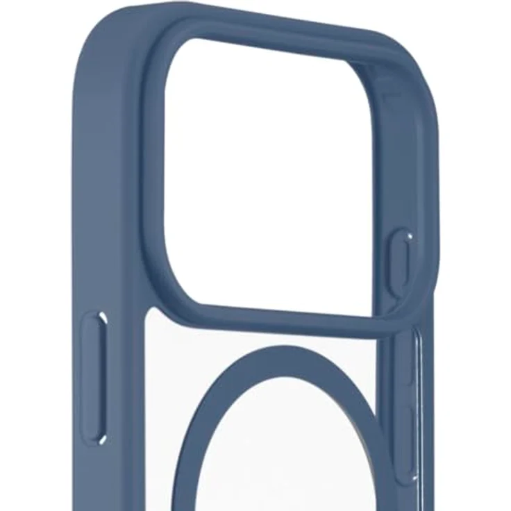 Hama Handyhülle für iPhone 17 Pro und MagSafe, magnetisches Case mit Kantenschutz, Kameraschutz und Anti-Rutsch-Oberfläche, durchsichtig/blau – Bild 4