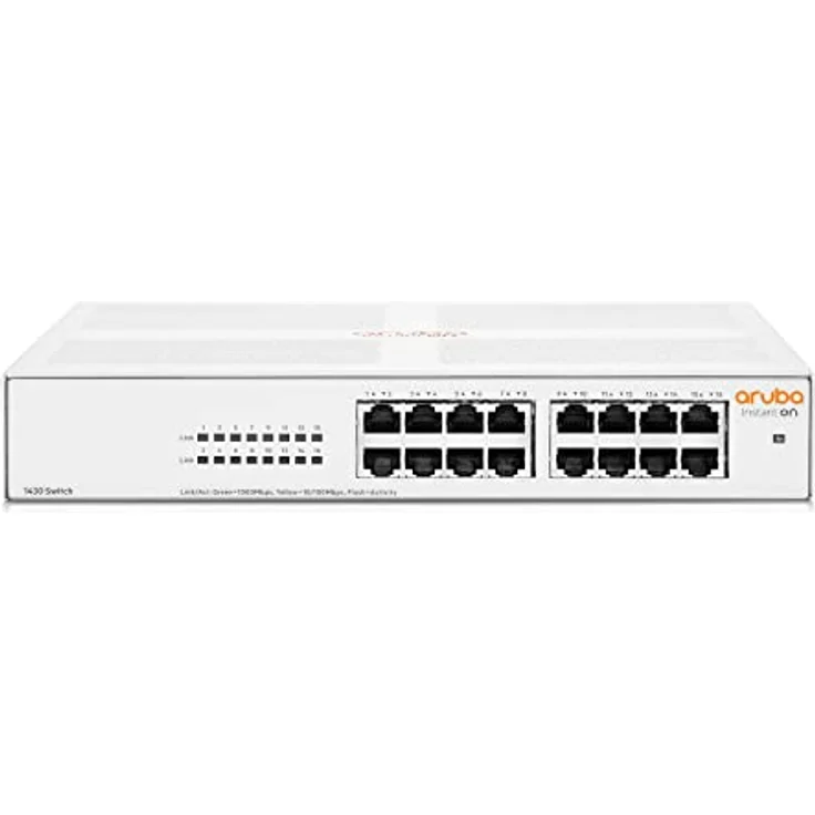 Aruba Instant On 1430 16-Port Gb Unmanaged Layer 2 Ethernet Switch | 16x 1G | Fanless | EU Cord (R8R47A#ABB) – Bild 3