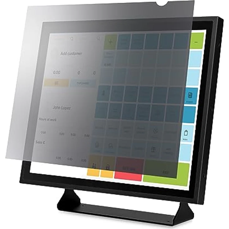 StarTech.com 17" 5:4 Monitor Blickschutzfilter, Bildschirm Blickschutzfolie mit 51% Blaulichtfilter, Sichschutzfolie mit 60 Grad Sichtwinkel, Blaulicht Filter Displayschutzfolie (1754-PRIVACY-SCREEN) – Bild 1