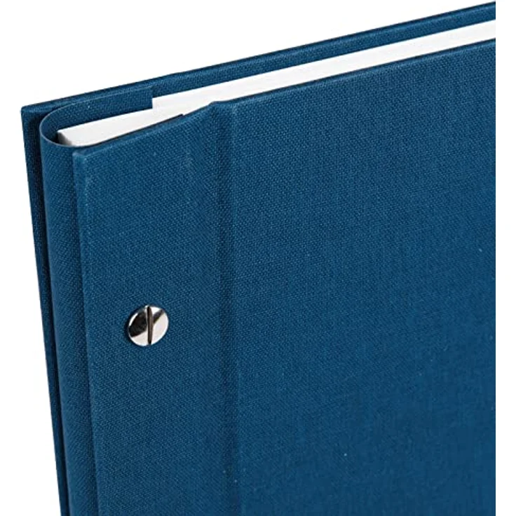goldbuch Schraubalbum mit Fensterausschnitt, Bella Vista, 39 x 31 cm, 40 weiße Seiten mit Pergamin-Trennblättern, Erweiterbar, Leinen, Blau, 28895 – Bild 5