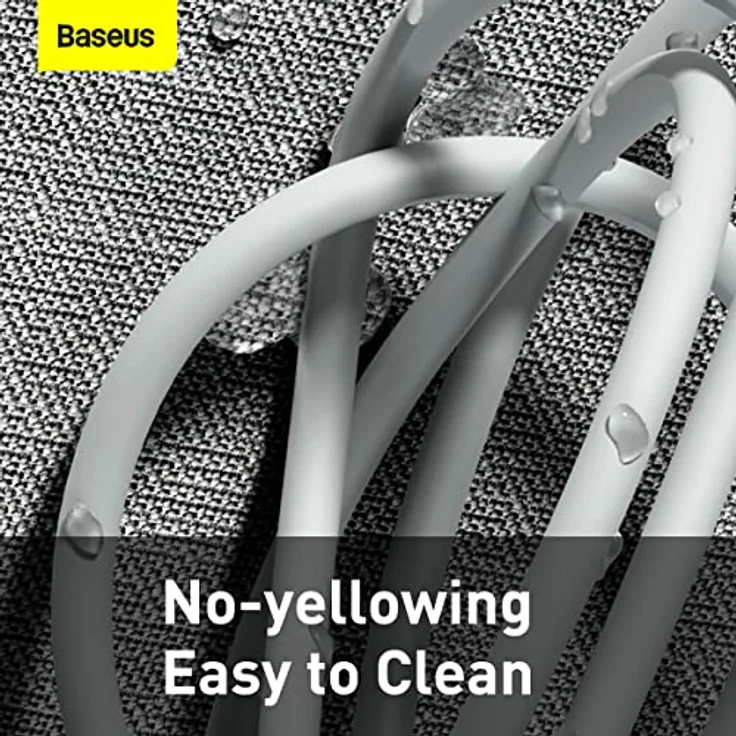 Baseus Simple Wisdom Datenkabelset, USB auf Lightning, 2 Stück, 2,4 A, 1,5 m, Weiß – Bild 4