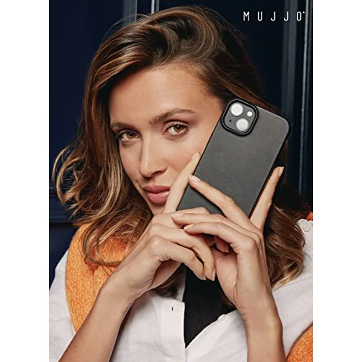 Mujjo iPhone 14 Pro Lederhülle | MagSafe Hülle | Slim iPhone 14 Pro MagSafe Hülle Leder Hülle für iPhone 14 Pro Handyhülle i 14 Pro Hülle Apple iPhone 14 Pro – Bild 3