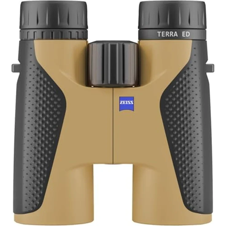 Zeiss Terra ED Fernglas 10x42 wasserdicht, schnelle Fokussierung mit beschichtetem Glas für optimale Klarheit bei jedem Wetter, für Vogelbeobachtung, Jagd, Sightseeing, schwarz/Sand